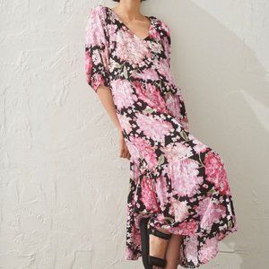 Puff-sleeved Dress XL H&M